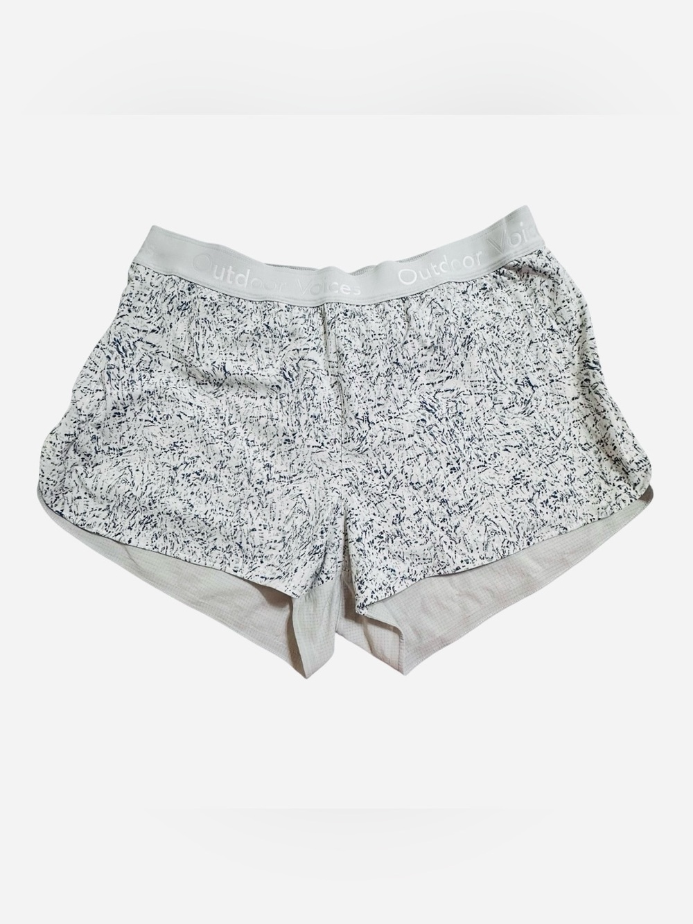 Outdoor Voices Women's Relay Running Shorts In Gray Lined Sz.M Athleisure Gym